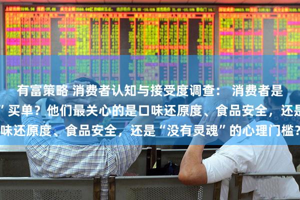 有富策略 消费者认知与接受度调查: 消费者是否愿意为“机器炒的菜”买单?他们最关心的是口味还原度、食品安全,还是“没有灵魂”的心理门槛?